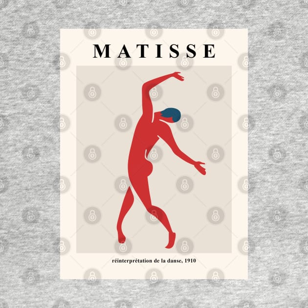 Henri Matisse the Dance Art Design, Men Women Gift Tshirt Sticker Print Poster by VanillaArt